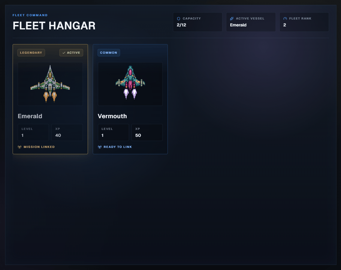 Hangar ship collection screenshot